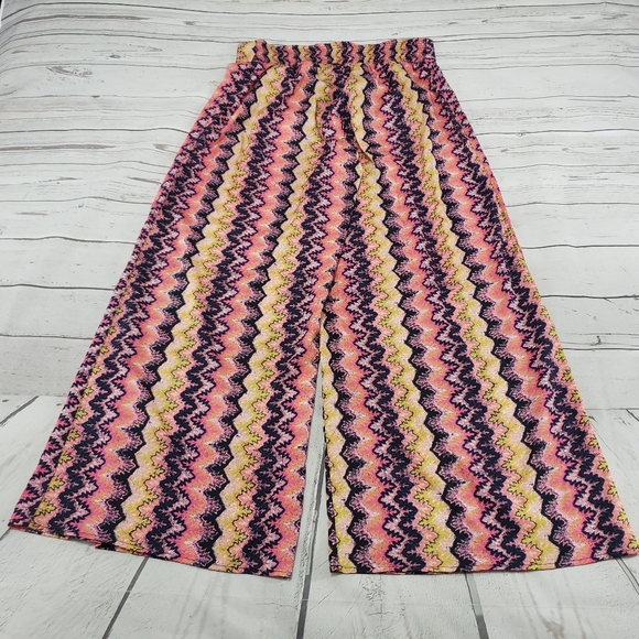 Bar 3 Pants Wide Leg BarIII Psychedelic Print - Picture 2 of 6